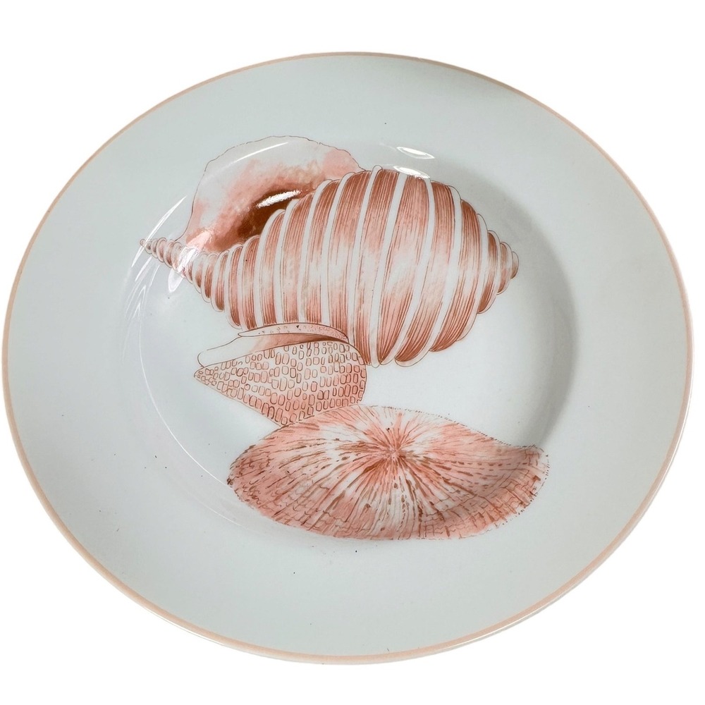 Vintage 1976 Fitz and Floyd Coquille Seashell Dinner Plate 10.25 Inch Porcelain